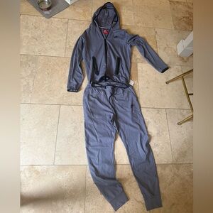 Gray Hooded Nike Tracksuit